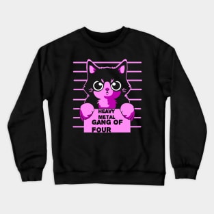 Gang of four cats Crewneck Sweatshirt